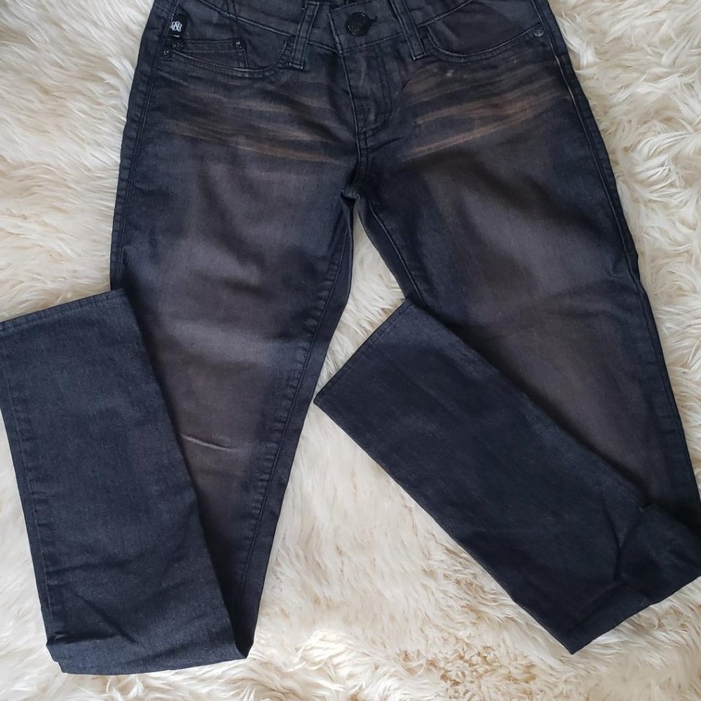 ROCK & REPUBLIC JEANS EMBROIDERY LOGO SIZE 25